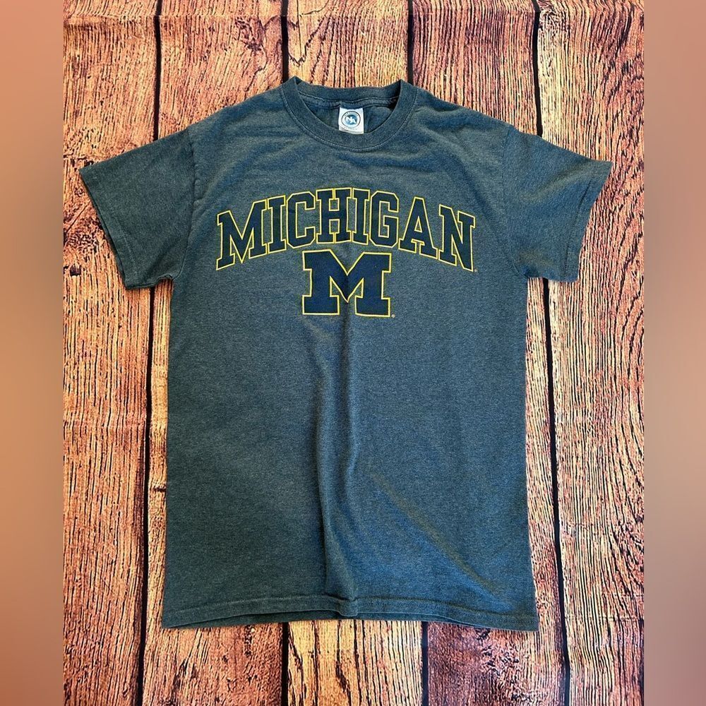 Agenda Men's‎ Navy Michigan Short Sleeve T-Shirt Size: S Small